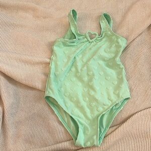 Zara embossed heart swimsuit size 4/5